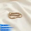 Hebilla de Aleación Irregular de Lujo Ligero con Carácter Japonés Hebilla para Cinturón de Cintura de Abrigo de Mujer Hebilla de Ajuste Metálica con Forma de Ola Accesorios de Ropa