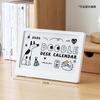 2026 Suporte de Calendário de Mesa Pequeno Simples Grafite Pequeno Fresco Bloco de Notas de Planejamento Calendário de Mesa para Estudantes Ornamentos Criativos
