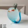 Taza de Vampiro Famosa en Internet, Taza de Vidrio Creativa y Original, Taza con Popote Personalizada de Forma Irregular, Copa para Cócteles Moleculares, Taza para Bebidas