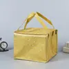 Bolsa Térmica para Bolo em Estoque, Grande Capacidade, Espessa, Dobrável, Folha de Alumínio, Bolsa Portátil para Levar Mantendo o Frio