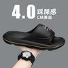Sandalias y pantuflas para hombre, zapatillas de verano de suela gruesa de talla grande con borde cruzado para amantes, sandalias casuales para pisar excrementos