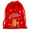 Bolsa de franela de manzana navideña transfronteriza, bolsa de regalo de dulces, bolsa de terciopelo de alta calidad, disponible al por mayor