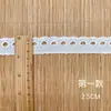 Borda de Bordado em Renda, Tecido de Algodão Coração Solúvel em Água, Bordado Penteado para Roupa Infantil, Decoração de Vestido, Renda de Linha de Algodão