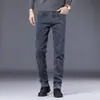 Jeans reto italiano para homens, primavera e outono, corte solto, elástico, de alta qualidade, novidade de outono de 2026, calça comprida casual masculina