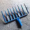 El Fabricante Suministra Rastrillo de Nueve Dientes, Herramienta Pequeña para Mantenimiento Ferroviario, Rastrillo Portátil de Grava Ferroviaria, Rastrillo Plano
