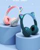 Auriculares Bluetooth luminosos con orejas de gato P47M, auriculares inalámbricos para juegos de estudiantes de dibujos animados p47m, una generación de cabello