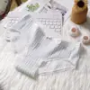 Atacado Roupa Íntima Feminina Doce Creme Floral 100A Algodão Bebê de Algodão Puro com Forro de Seda Antibacteriano Roupa Íntima para Meninas Amiga da Pele