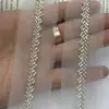 Nuevo Malla Trabajo Pesado Multicolor Encaje Bordado con Cuentas Fila Única Espiga Cuentas Tubulares Cinta Tejida Ropa Accesorios Hanfu Accesorios para el Cabello DIY