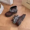 Botas de Moda para Niñas 2026 Primavera/Otoño Estilo Nuevo Botas para Niñas Cuadros Lazo Botines Temperamento Versátiles Botas Modernas