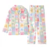 Pijama para niños 2026 nuevo otoño e invierno algodón de aire engrosado estilo invierno en capas para niñas ropa de estar popular para niñas pequeñas
