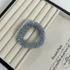Coreia do Sul Dongdaemun Celebridade Cibernética Cristal Artesanal Anel de Cabelo de Pérolas Pulseira Elegante de Celebridade Corda de Cabelo de Uso Duplo Corda de Cabelo de Luxo Leve