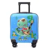 Nueva maleta infantil de 18 pulgadas con diseño 3D de dibujos animados y ruedas universales, maleta de mano para viajes de negocios, maleta con ruedas de viaje, caja de regalo promocional