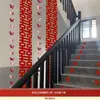 Corredor da Comunidade do Casamento Hall Corredor Corrimão da Escada Decoração Conjunto de Arranjo do Quarto dos Noivos Noiva Banner de Flores Puxadas Dupla Felicidade