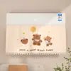 Cortina bloqueadora de viento para aire acondicionado personalizada para evitar el flujo directo, cortina bloqueadora de viento modelo nuevo, tipo colgante sin taladro, uso doméstico, con cinta mágica, diseño lindo de dibujos animados