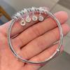 Pulseira Ping An Joy Feminina Nova Estilo Guofeng Chinês Pulseira Push-Pull Moda Jovem Design de Nicho Pulseira Presente