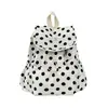 Mochila nueva para mujer de gran capacidad, simple, elegante, casual, versátil, adecuada para viajes cortos, diseño de lunares, ligera y única
