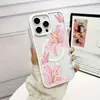 Adecuado para Funda Magnética para Teléfono Apple 17 Dos en Uno iPhone 18 Promax Flor Rosa Estambre Agujero Grande 16 Funda Protectora