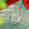 Joyería Yuebao Plata Esterlina S925 Jade de Agua Azul Vintage Filigrana Hueca Hoja de Bambú Abalorio Pulsera Temperamento
