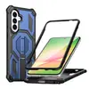 Capa para celular Samsung A57 aplicável em fronteiras com moldura frontal, proteção completa de nível militar, anti-queda, dois em um, A17 magnética com suporte vertical