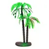 Modelo de árvore de coco pequena falsa para jogo de mesa de areia, planta de coqueiro, micro paisagem, ornamentos estáticos, uma variedade de estilos