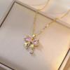 Collar Versátil para Mujer, Nuevo Colgante de Corazón Transfronterizo de Moda, Diseño de Nicho Elegante, Joyería de Cadena Simple para Clavícula