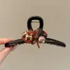 Pinzas grandes para el pelo coreanas para mujer, pinzas para el pelo de alta gama para la parte trasera de la cabeza, pinzas de tiburón al por mayor para cabello grueso, accesorios para el pelo