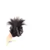 Peluca de Moño para el Cabello con Pinza de Garra para Mujeres, Nuevo Estilo de Moño Bajo para Cola de Caballo, Moño de Peluca Pluma Natural y Esponjoso para la Parte Posterior de la Cabeza