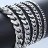 Pulseira Cubana Simples e Estilosa Cruzada Europeia e Americana Temu de Aço Titânio Não Desbota para Homens, Joia Tendência Hip-Hop para Mulheres, Aço Inoxidável