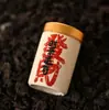 Esmalte de Color tamaño pequeño Latas de Té Cerámica Portátil Mini Latas Selladas Almacenamiento de Té Latas a Prueba de Humedad Multicolor Almacenamiento de Té Latas Redondas Pequeñas