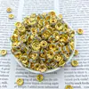 Pulseira Anel Colorido de Diamante Transfronteiriço com Suporte de Flor de Diamante Pulseira de Joias DIY Feita à Mão Espaçador de Contas com Contas de Roda de Diamante