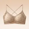 Lingerie de Bolinhas com Tiras Cruzadas nas Costas Sem Costas para Mulheres Moda Picante Modeladora Versátil Desejo Puro Com Bojos Sutiã