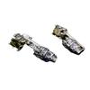 Pendientes Vintage Cuadrados de Circonita Verde con Corona de Diamantes de Colores y Calavera para Mujer, Tendencia Artesanía Pesada Diseño Único Pendientes de Hueso Clips para Orejas