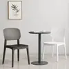 Respaldo de Silla de Plástico Escandinavo Hogar Moderno Simple Casual Taburete para Tienda de Té con Leche Hamburguesería Silla de Comedor Silla de Escritorio de Negociación