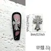 Joyería para Uñas Cruzadas Nueva Transfronteriza Joyería para Uñas Portátil Hueca de Aleación Retro Tridimensional de Lujo Ligero Venta al por Mayor