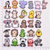 Charms de Sapato Crocs de Animal Cartoon Borracha Macia PVC Decorações Fofas para Sapatos Fivelas Decorativas Removíveis DIY Transfronteiriço