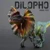 Modelo de Dinosaurio Grande Sólido Transfronterizo Simulación Dragón de Doble Cresta Dragón de Doble Espina Tyrannosaurus Jurásico Juguete Figura de Plástico Duro para Hombres