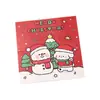 Cartão de Natal Fofo Cabeça do Cartão Cartão de Trás Material de Embalagem Desenho Animado Cartão Pequeno Embalagem de Presente Cartão Decorativo Papel de Cartão de Saudação