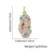 Collar de Chanclas para Mujer, Colgante de Ojo con Goteo de Aceite, Chanclas Europeas y Americanas Personalizadas, Cadena para Clavícula Incrustada con Diamantes, Accesorios Transfronterizos