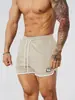 YOUNGLA Nuevos Shorts Deportivos Casuales de Malla Transpirable Estilo Americano para Fitness Muscular y Baloncesto