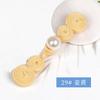 Hebilla de Cheongsam Calabaza de perla Hebilla de tela para traje Tang Ropa de moda nacional Hanfu Estilo chino Botones decorativos cosidos a mano