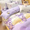 Capa de Edredom Infantil 100% Algodão Peça Única Todo Algodão Jardim de Infância Meninas Desenho Animado 120x150x200 Cobertor Pequeno para Bebê Capa de Colchão