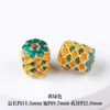 Cuentas Redondas Cloisonné Materiales para Manualidades Cuentas de Filigrana Esmaltadas Quemadas Cuentas Sueltas Cuentas Espaciadoras para Pulseras Accesorios de Gota de Aceite
