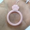 Anillo de Silicona con Gema Lanyard para Teléfono Llavero con Pendiente de Unidad Flash USB Cadena Corta Colgante Anticaída Accesorios para Teléfono