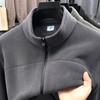 Chaqueta de Polar para Hombre 2026 Otoño e Invierno Cárdigan Superior Casual Versátil Chaqueta con Cuello Alto Sudadera Cálida de Polar Otoño e Invierno