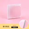 Notas adhesivas de color sólido con degradado de yema de huevo, gruesas y reutilizables, adecuadas para estudiantes y uso de oficina, para dejar mensajes y notas, pequeño regalo