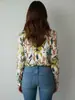 Camisa Floral Hawaiana Verano Camisa para Mujer Holgada Casual Estilo Tailandés Camisa para Vacaciones en la Playa