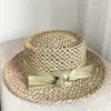 Sombrero de Paja para Mujer, Sombrero de Paja Estilo Francés para Vacaciones con Copa Cóncava, Sombrero de Sol de Verano, Sombrero de Playa Casual Versátil Retro