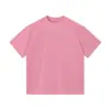 Camiseta Básica Manga Curta Pesada 260g Localizada Desgastada Ombro Caído Tie-dye Desbotado Transfronteiriça