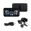 Gravador de Condução Carplay para Moto com Suporte Magnético de 6,25 polegadas, Gravação Dupla Frontal e Traseira HD 1080P