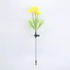Luzes Solares de Flor de LED Transfronteiriças para Jardim Luzes Decorativas para Parques ao Ar Livre Luzes de Flor Artificial Luzes para Gramado de Quintal